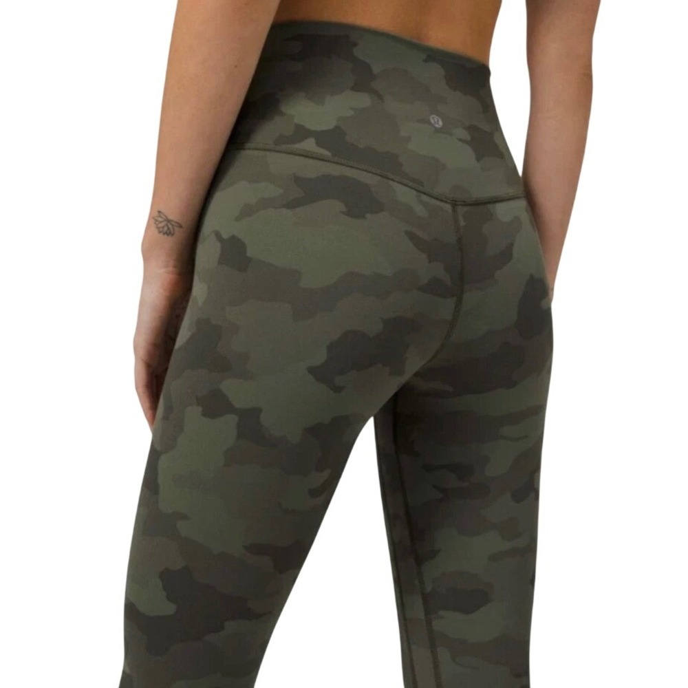 Lululemon Align High-Rise Crop 21" Leggings 6 Heritage 365 Camo Deep Coal Multi